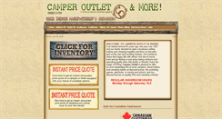 Desktop Screenshot of camperoutlet.dealerweb.myrvadvantage.com