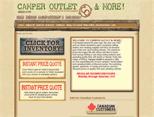 Tablet Screenshot of camperoutlet.dealerweb.myrvadvantage.com